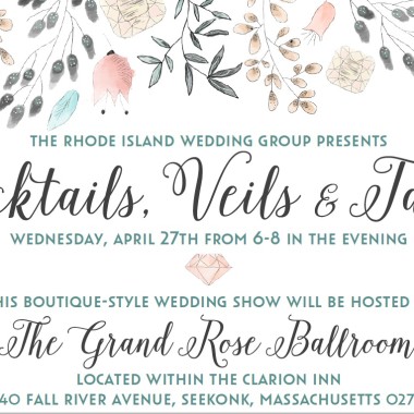 Cocktails, Veils & Tails Wedding Show @ Clarion Inn Seekonk, MA